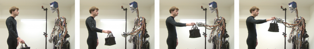 Synthesizing Object Receiving Motions of Humanoid Robots with Human Motion Database-Image