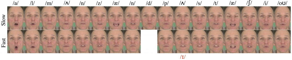 The Effect of Speaking Rate on Audio and Visual Speech-Image